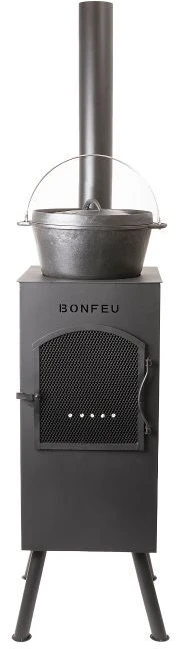 BonFeu BonCarré sodo židinys, juodas, 3503