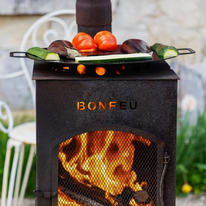 BonFeu BonCarré sodo židinys, juodas, 3503