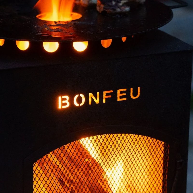 BonFeu BonCarré sodo židinys, juodas, 3503
