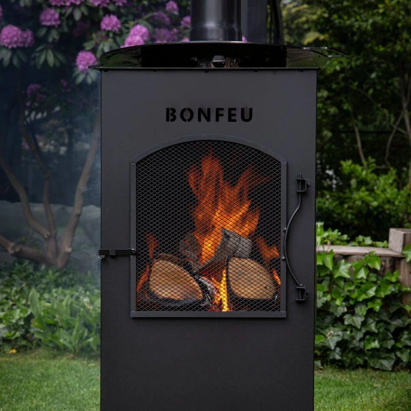 BonFeu BonCarré sodo židinys, juodas, 3503