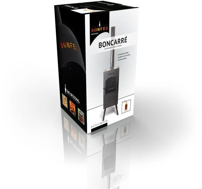 BonFeu BonCarré sodo židinys, juodas, 3503