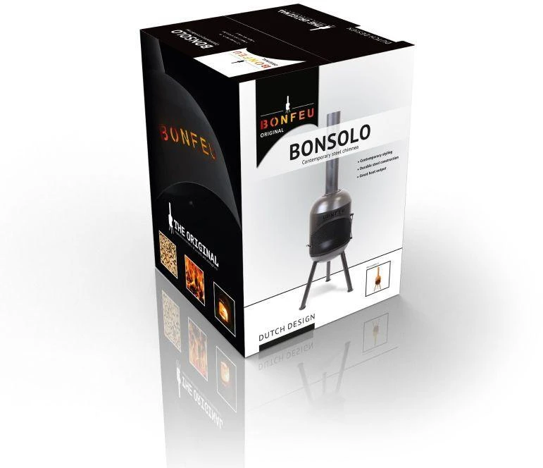 Ambiance Bonfeu Bonsolo sodo židinys, juodas, 3401