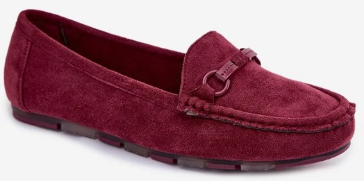 Bordo moteriški mokasinai su plokščiu padu 36–41