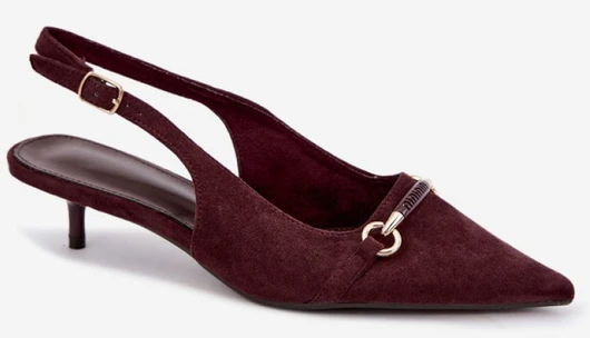 Bordo spalvos aukštakulniai bateliai Step in style