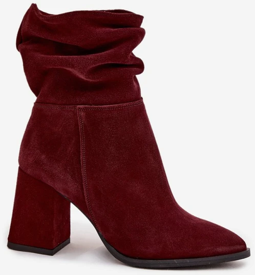 Bordo spalvos aulinukai su kulnu Step in style