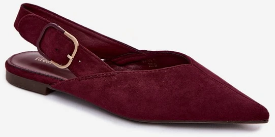 Bordo spalvos balerinos su sagtimi Tanelia