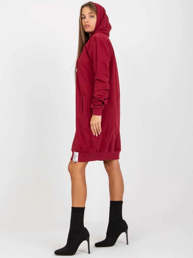 Bordo spalvos tunika