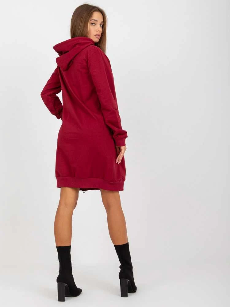 Bordo spalvos tunika
