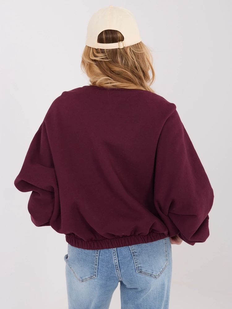 Moteriškas džemperis WT-BL-A1455.87 bordo spalvos