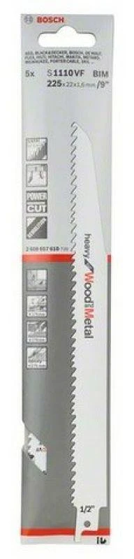 Bosch 5 pjūklo geležtės S 1110 VF