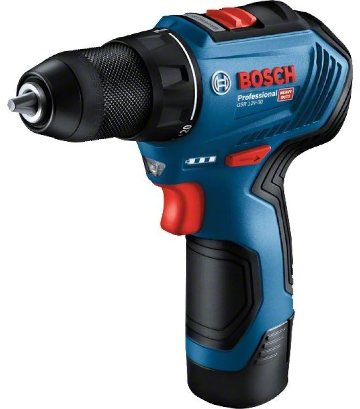 Suktuvas-gręžtuvas Bosch GSR 12V-30; 12 V; 2x2,0 Ah akum.