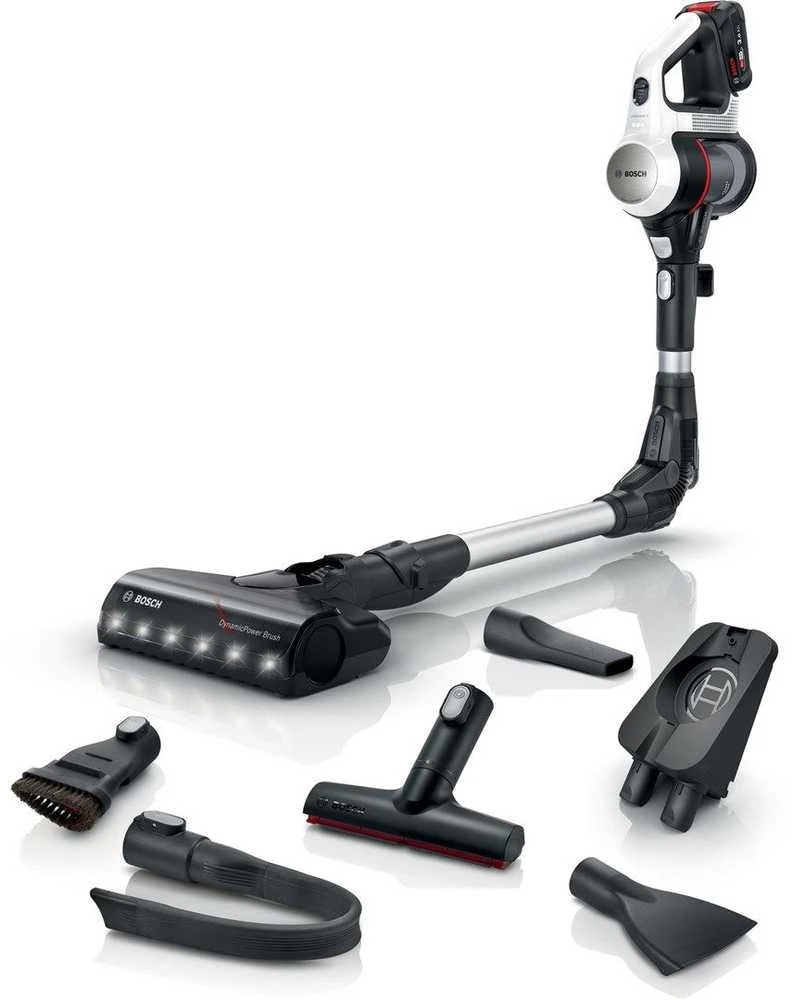 Dulkių siurblys Bosch BSS711W stick vacuum/electric broom Baterija Dry Bagless 0.3 L Juodas, Sidabrinis, Baltas