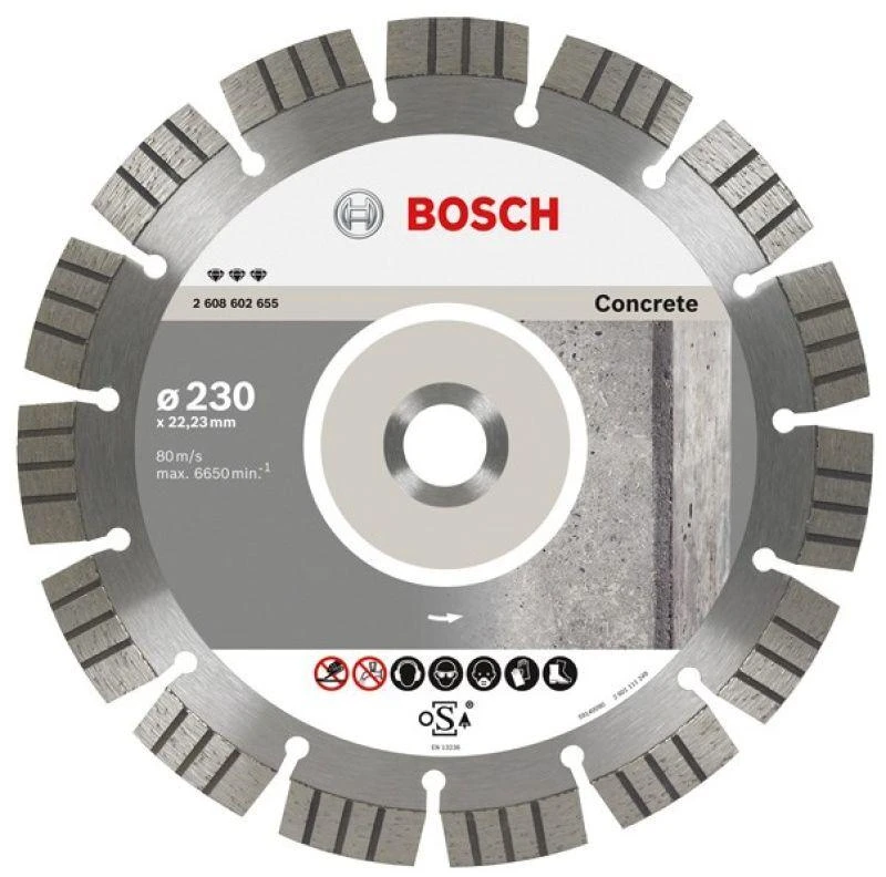 BOSCH DIAMOND DISC 150x22 SEG BETONAS
