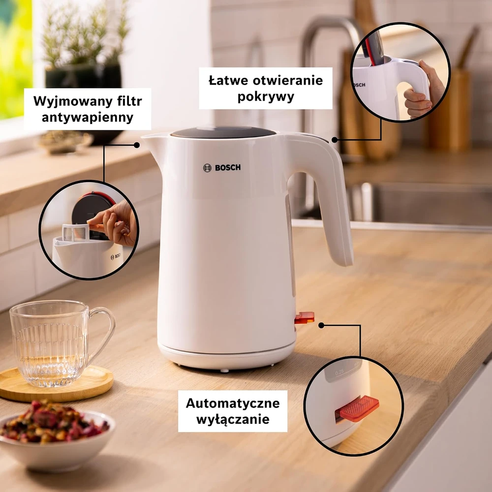 Virdulys Bosch MyMoment TWK2M161, spalva: balta