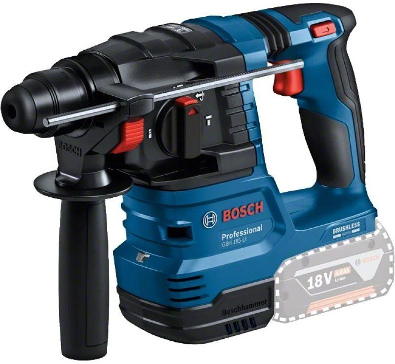 Perforatorius Bosch GBH 185-LI; 18 V; 1,9 J; SDS-plus (be akumuliatoriaus ir pakrovėjo)