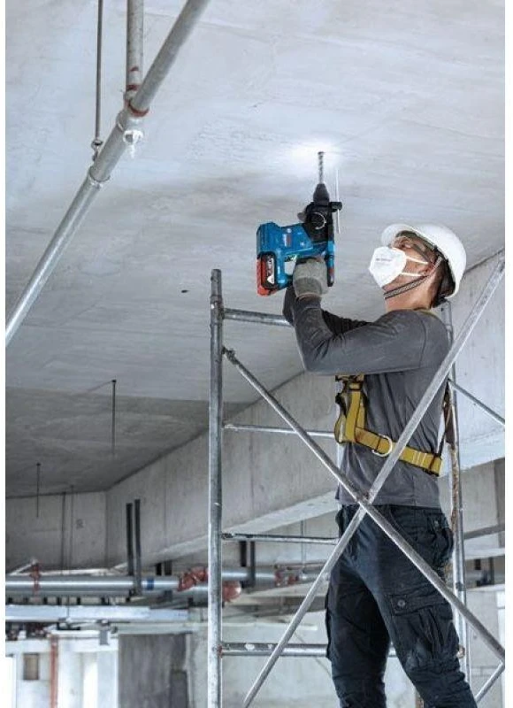 Bosch perforatorius GBH 187-LI; 18 V; 2,4 J; SDS-plus; 2x5,0 metų.