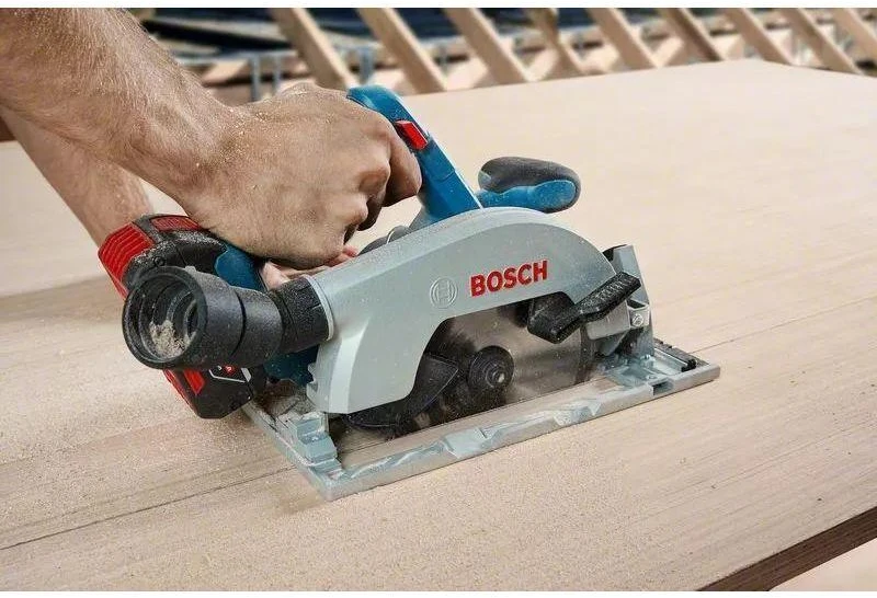 Akumuliatorinis diskinis pjūklas Bosch GKS 185-LI; 18 V; 1x5,0 Ah akum.