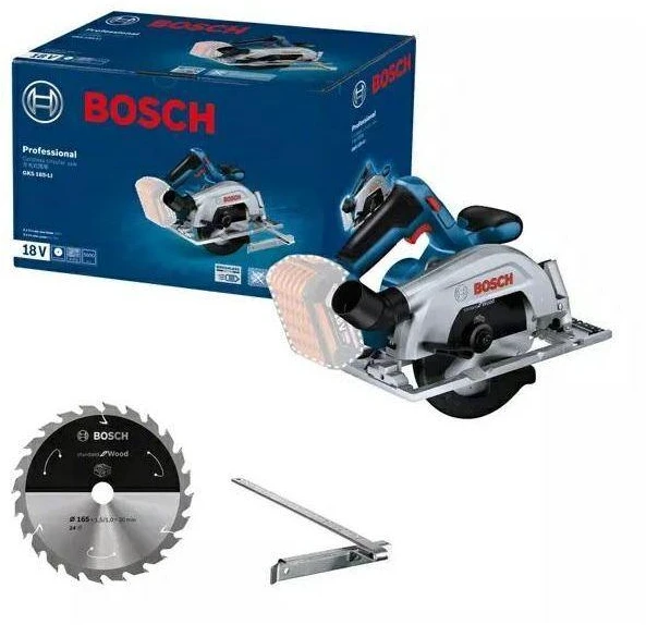 Akumuliatorinis diskinis pjūklas Bosch GKS 185-LI Professional; 18 V (be akumuliatoriaus ir pakrovėjo)