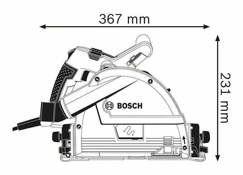 Bosch Rankinis diskinis pjūklas GKT 55 GCE