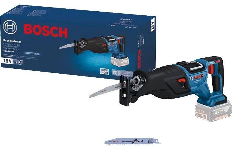 Akumuliatorinis tiesinis pjūklas Bosch GSA 185-LI Professional; 18 V (be akumuliatoriaus ir pakrovėjo)
