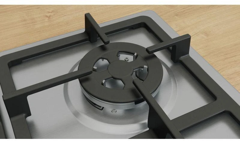 Bosch Serie 4 PGH6B5K90 hob Nerūdijantis plienas Built-in 60 cm Gas 4 zone(s)