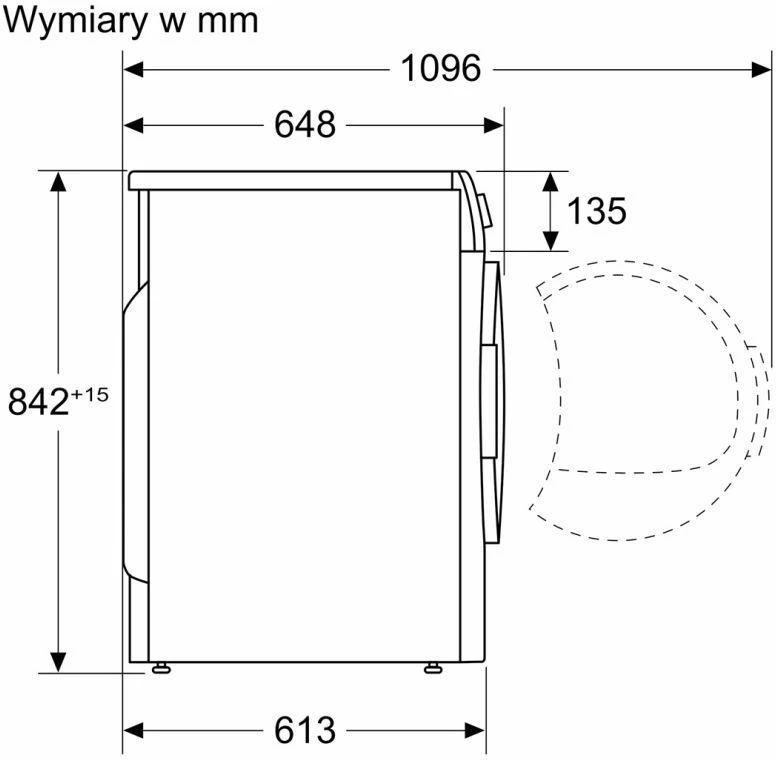 BOSCH WTH86277PL drabužių džiovyklė su šilumos siurbliu, 8kg Balta