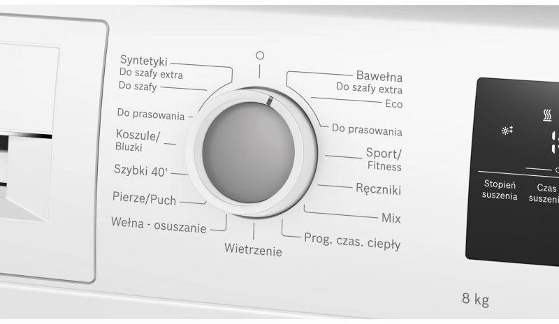 BOSCH WTH86277PL drabužių džiovyklė su šilumos siurbliu, 8kg Balta