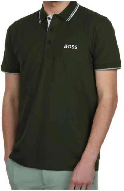 Boss Paddy Pro Atvirumo Žalias Polo Marškinėliai M 50469102-355