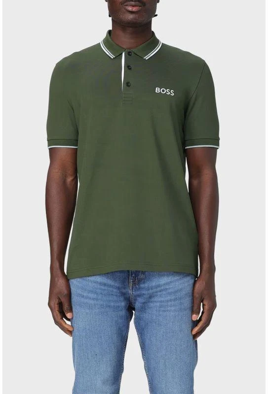 Boss Paddy Pro Atvirumo Žalias Polo Marškinėliai M 50469102-355