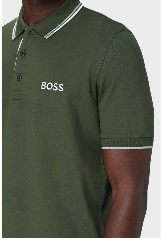 Boss Paddy Pro Atvirumo Žalias Polo Marškinėliai M 50469102-355