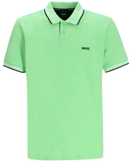 BOSS Paul Polos Marškinėliai Vidutiniškai Žali (50506193-319)