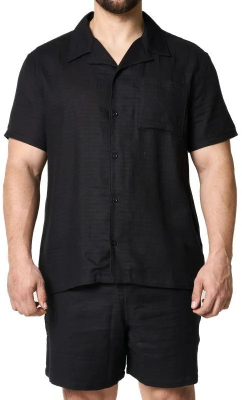 BOSS Vida_Shirt NERO Paplūdimio marškiniai (50540154-001)
