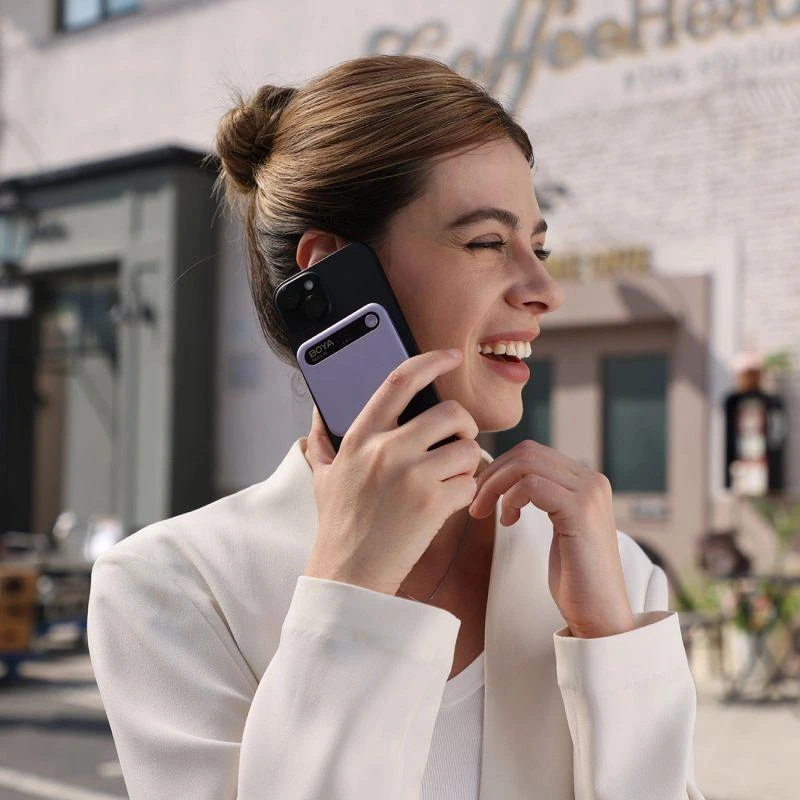 Diktofonas BOYA Notra Voice Recorder with AI Transcription - Violetinė