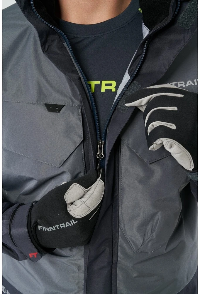 Braidymo striukė Finntrail COASTER Pilkas 4023, Dydis: S