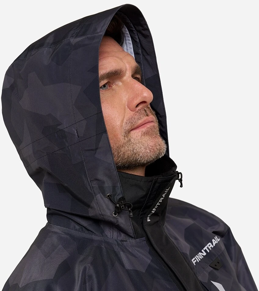 Braidymo striukė Finntrail GREENWOOD CamoShadowBlack 4021, Dydis: S