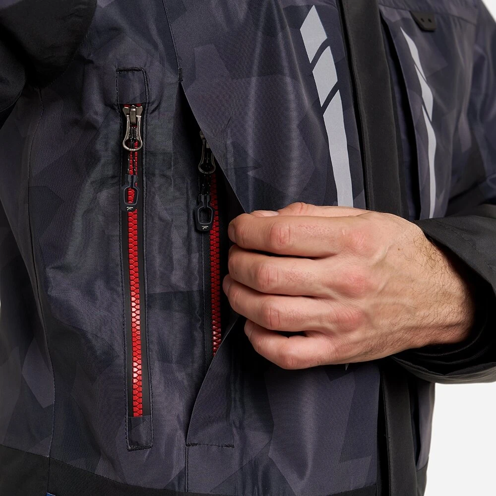 Braidymo striukė Finntrail GREENWOOD CamoShadowBlack 4021, Dydis: S