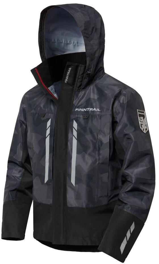 Braidymo striukė Finntrail GREENWOOD CamoShadowBlack 4021