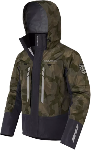 Braidymo striukė Finntrail GREENWOOD CamoShadowGreen 4021, Dydis: S
