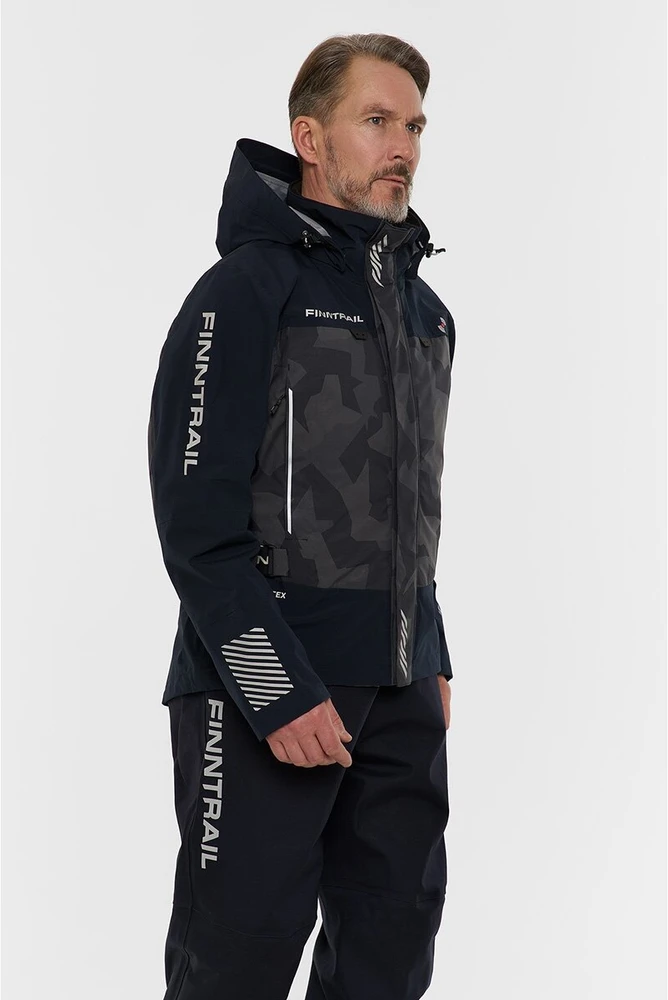 Braidymo striukė Finntrail MUDWAY CamoShadowBlack 2018, Dydis: S