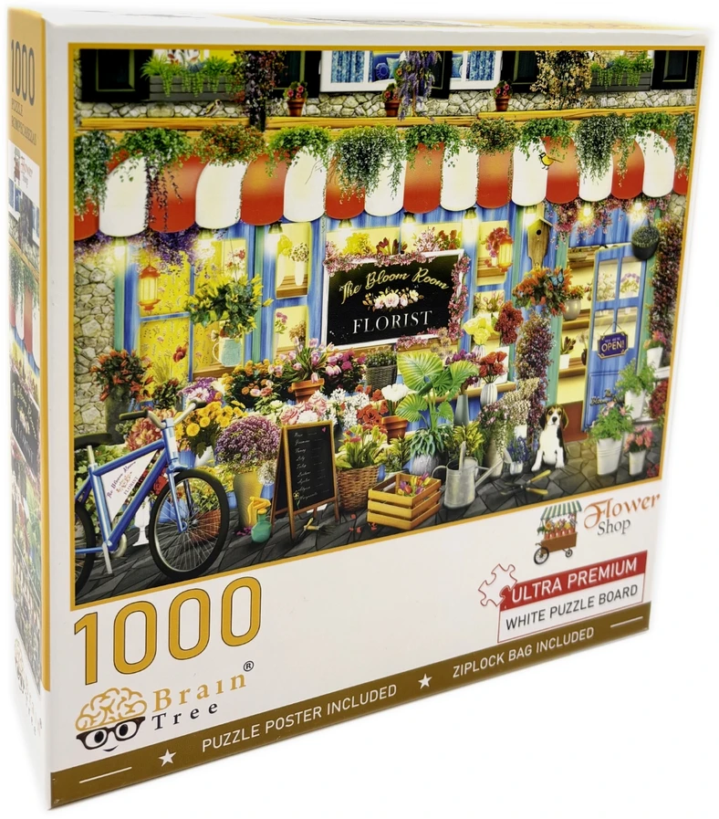 Brain Tree Games Brain Tree dėlionė, Gėlių parduotuvė, 1000 det.