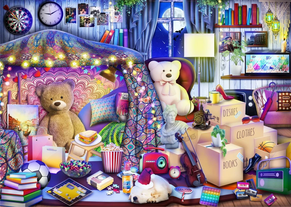 Brain Tree Games Brain Tree dėlionė, Meškiuko Tedžio kambarys, 1000 det.