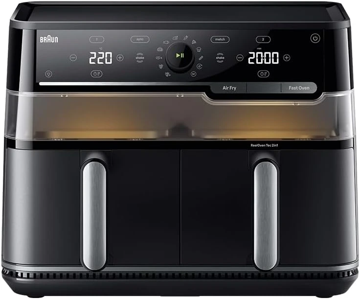 Braun karšto oro gruzdintuvė su dviem zonomis 10 l, 2400 W TB5053IBK