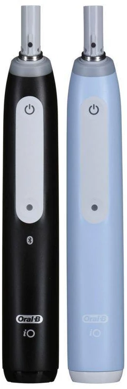 Braun iOG3d.2i6.2K Oral-B iO3 Elektrinis Dantų Šepetėlis Matt Juodas/Ice Mėlyna Duo Pack Edition