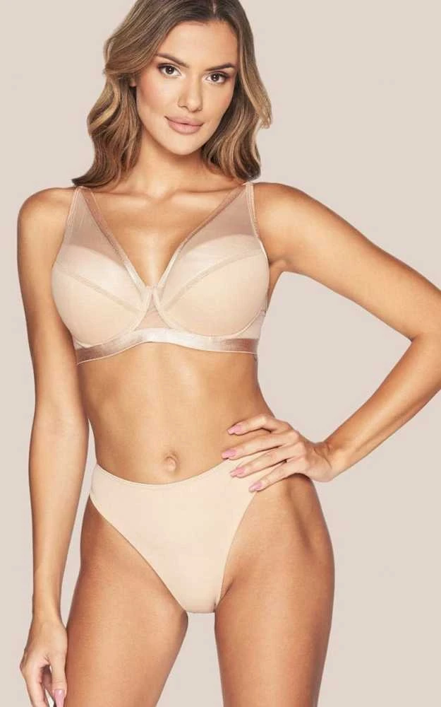Braziliško kirpimo moteriškos kelnaitės Kinga Comfort B-861/2, kūno spalvos