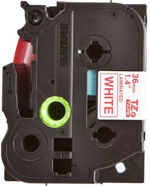 Brother | TZe-262 Laminated Tape | Raudona on Baltas | TZe | 8 m | 3.6 cm