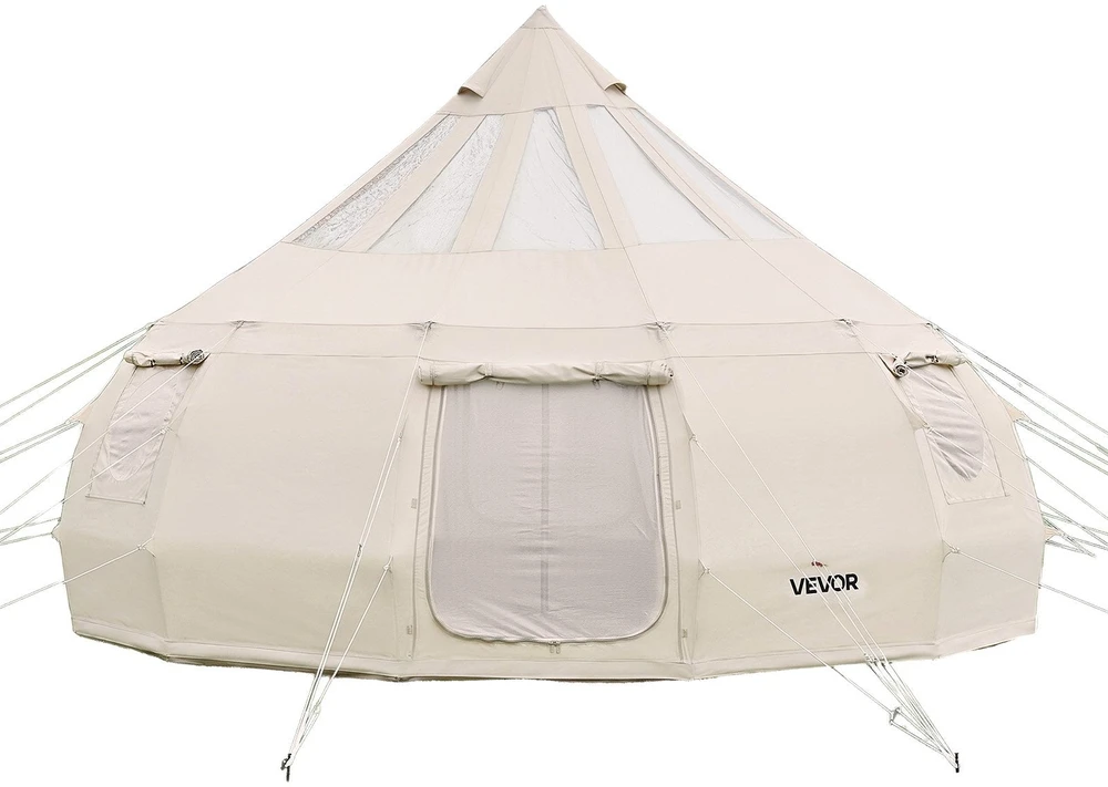 Brezentinė palapinė VEVOR ZJXYMGBXKZ-5M, 5 m skersmens