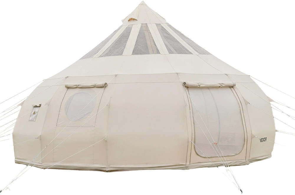 Brezentinė palapinė VEVOR ZJXYMGBXKZ-5M, 5 m skersmens