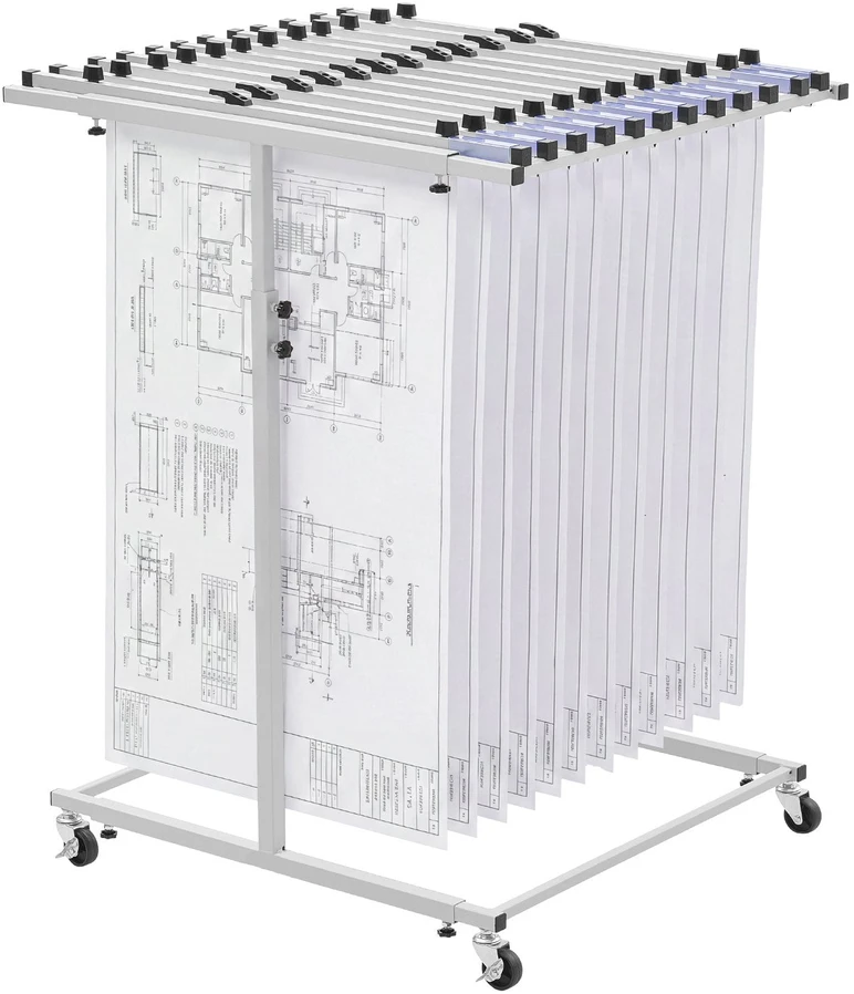 Brėžinių saugojimo stovas VEVOR WK150399, iki 100 kg apkrova