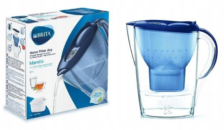 Vandens filtravimo ąsotis BRITA Marella Cool Graphite, 2,4 l + 1 vandens filtravimo filtras