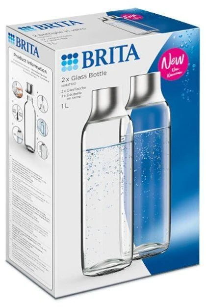 Brita sodaTRIO buteliukas (2 vnt., stiklinis)